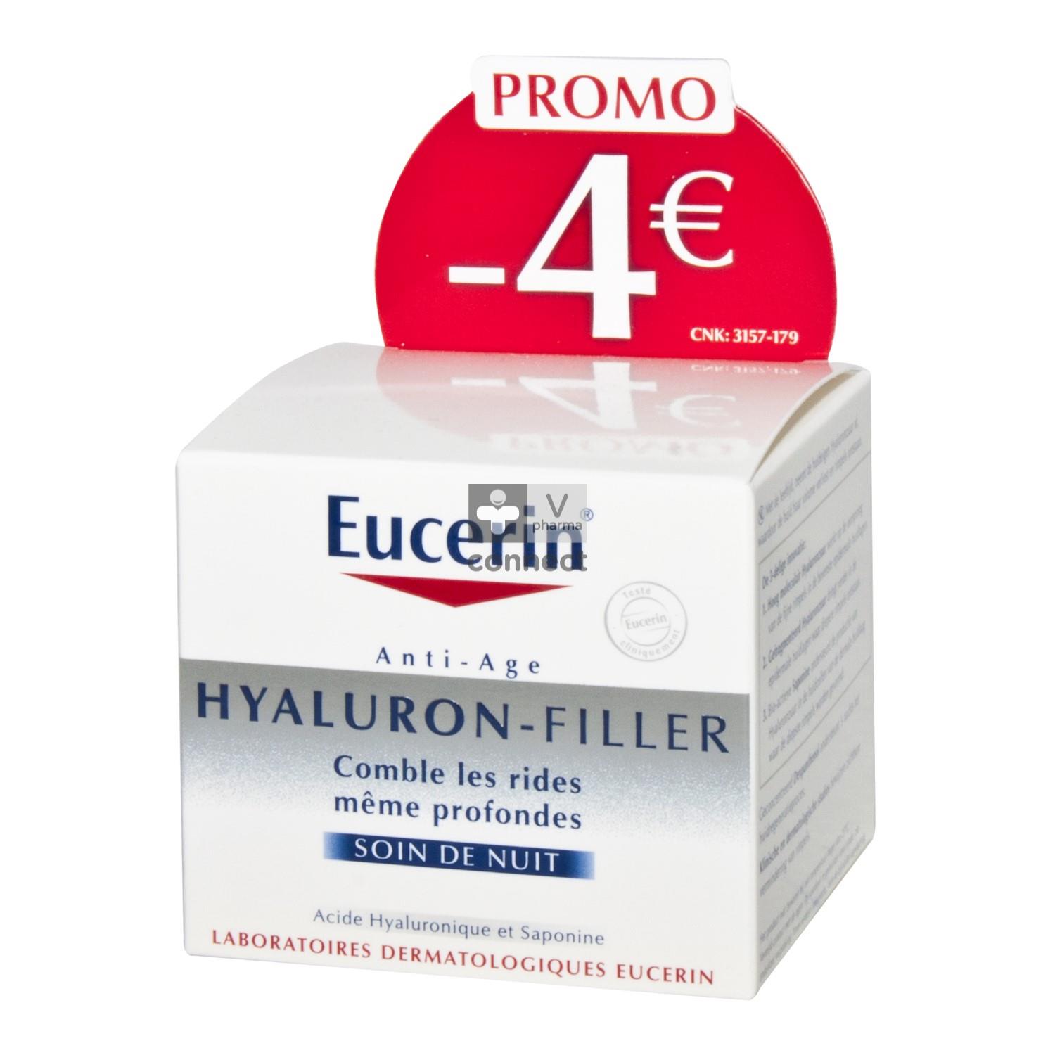 Eucerin Hyaluron Filler Cr Me De Nuit Anti Rides Ml Prix Promo