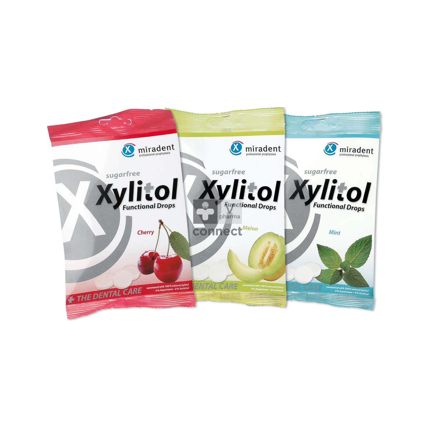 Miradent Xylitol Drops 26 Pastilles à Sucer Gout Melon