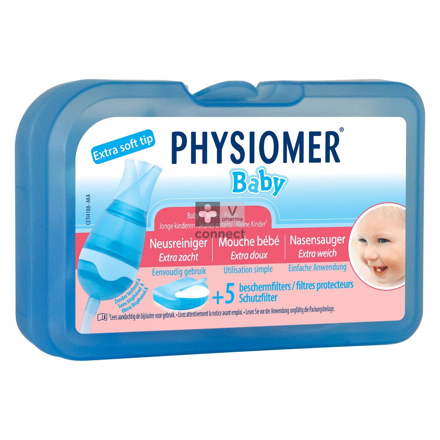 Physiomer Mouche bébé + 5 Filtres Protecteurs