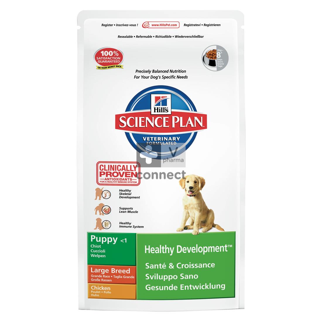 Hills Canine Puppy Healthy Development Large Breed 3 Kg Poulet