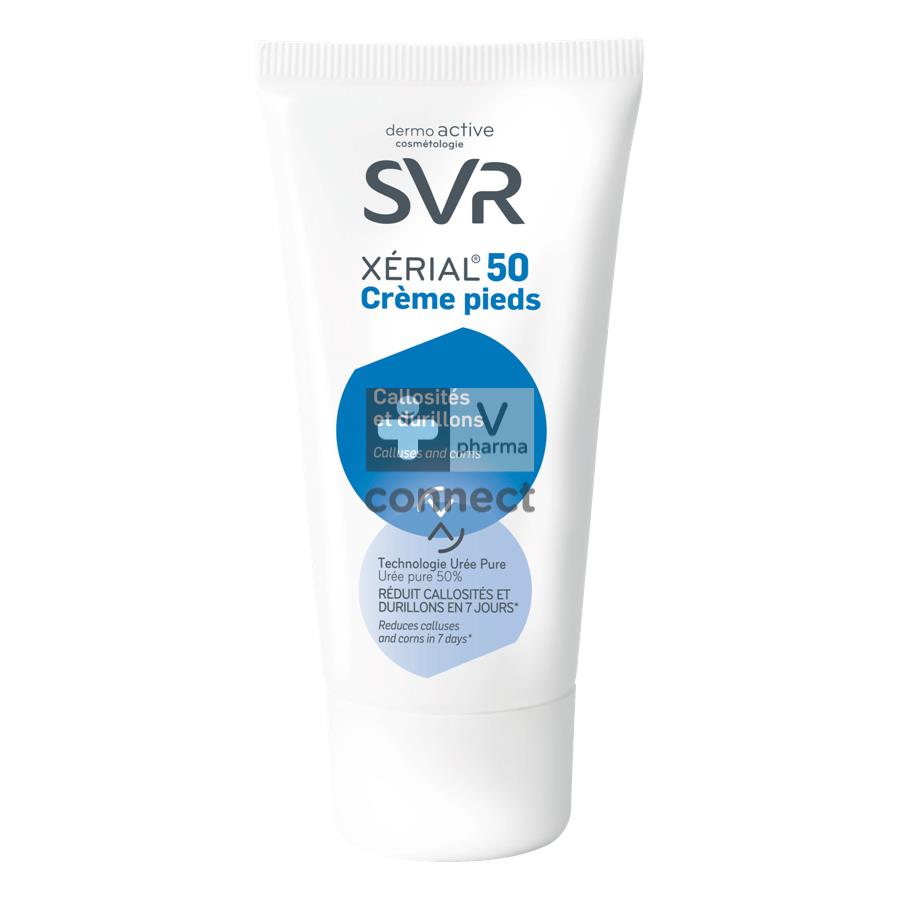 SVR Xerial 50 Crème Pieds Anti Callosites Et Durillons 50 ml