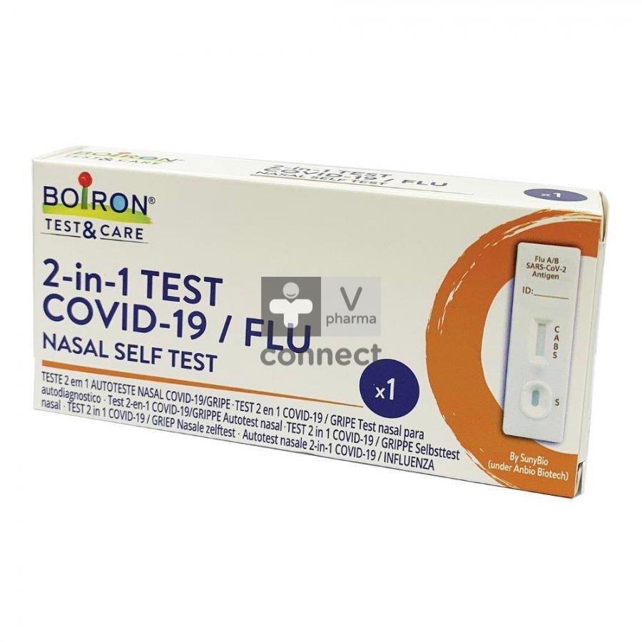 Boiron Test&Care Autotest Nasal Covid-19, nos dispositifs médicaux de  diagnostic in vitro Boiron - Composition, posologie et utilisation