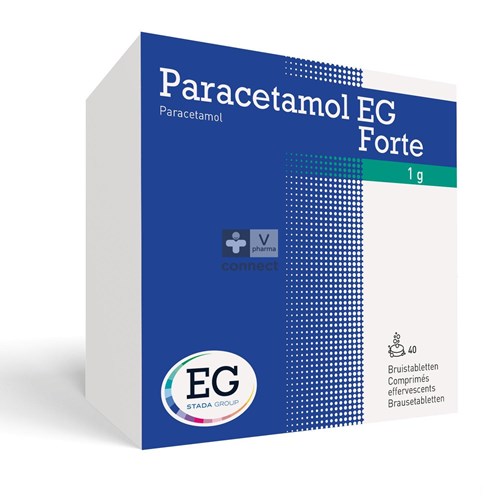 Paracetamol EG Forte 1G        Bruistabl 40X1000Mg