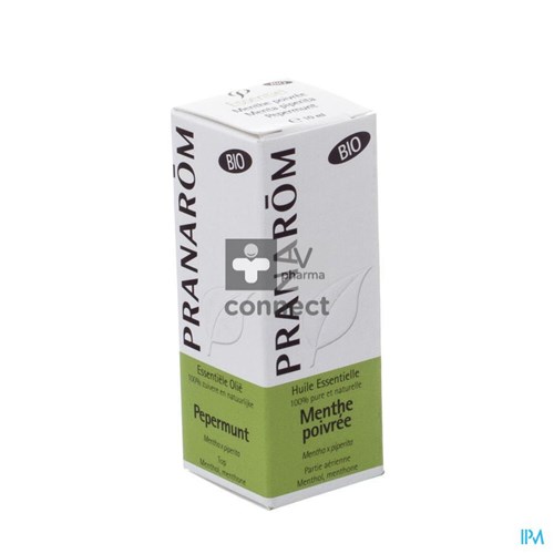 Pranarom Huile Essentielle Menthe Poivrée Bio 10 ml