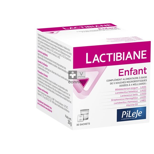 Pileje Lactibiane Enfant 30 Sachets Nouvelle Formule