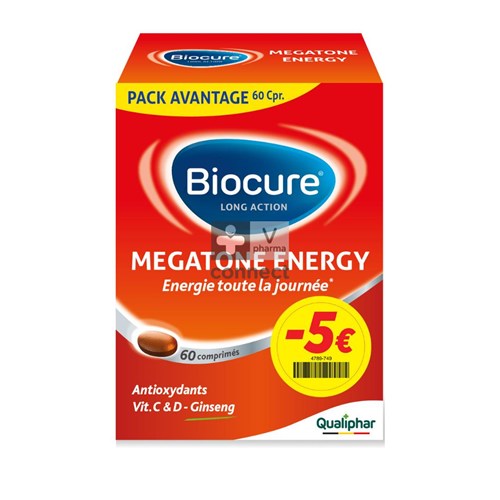 Biocure Megatone Energy La Tabl 60 Promo -5€