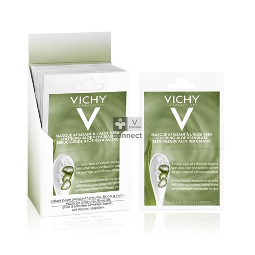 Vichy Pureté Thermale Masque Aloe Vera Apaisant 2 x 6 ml