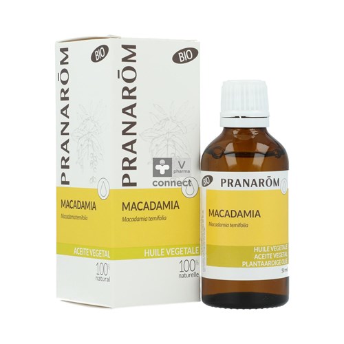 Pranarom Macadamia Huile Végétale Bio 1 Litre