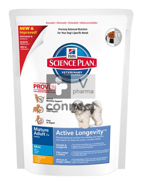 Hills Science Plan Canine Mature Adult Active Longevity Mini 1 Kg Poulet