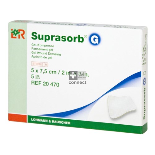 Suprasorb G Pansement Gel   5 x 7.5 cm 5 pièces