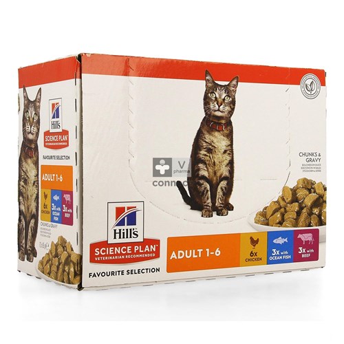 Hills Sc.plan Feline Adult Multip. Classic 12x85g