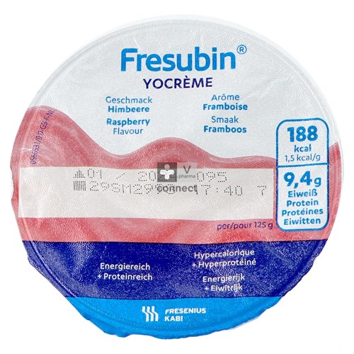 Fresubin Yocrème 125g Framboise/framboos