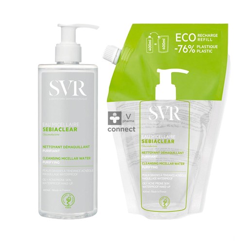 Svr Sebiaclear Micellair Water 400ml +navul. 400ml