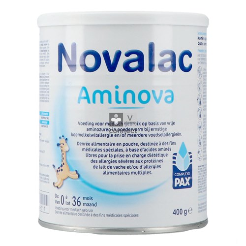 Novalac Aminova 0-36 mois Poudre 400 gr