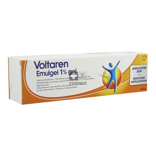 Voltaren Emulgel 1 % 120 g Bouchon Applicateur