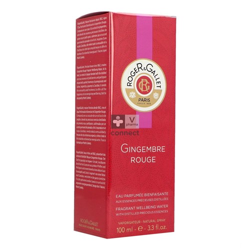 Roger & Gallet Gingembre Rouge Eau Fraiche Parfumée 100 ml