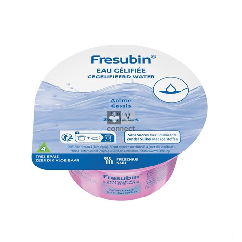 Fresubin Eau Gélifiée Sans Sucre Cassis 125 g 1 Pièce