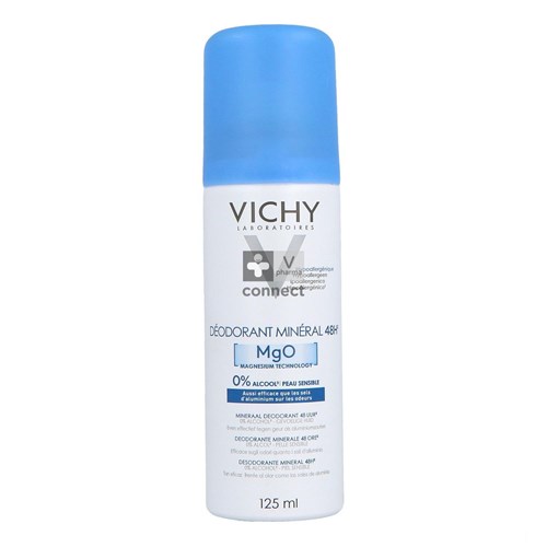 Vichy Déodorant Minéral Aérosol 48H 125 ml