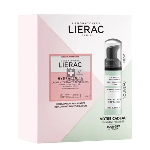 Lierac Koffer Hydragenist Creme 50ml+mousse 50ml