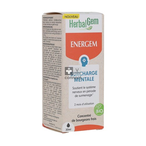 Herbalgem Energem Surcharge Mentale 30 ml