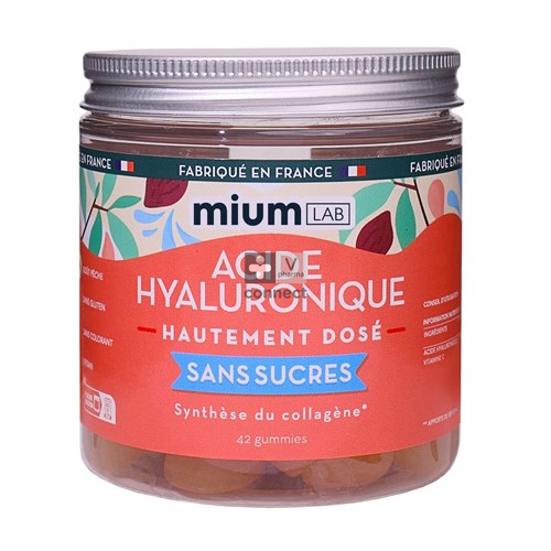 Miumlab Hyaloronzuur Gummies Z/suiker 42