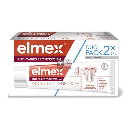 Elmex Tandpasta A/caries Professional 2x75ml Nf