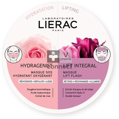 Lierac Hydragenist/Supra Radiance Masque Duo 2 x 6 ml