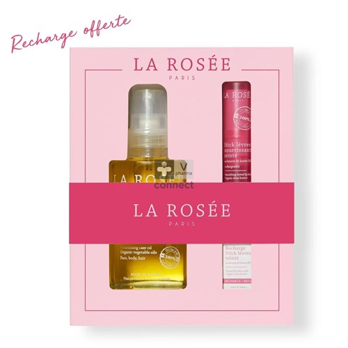 La Rosée Coffret Premium Huile Soin Nourrissante + Stick