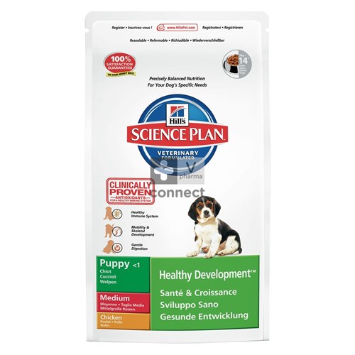 Hills Science Plan Canine Puppy Healthy Development Medium 3 Kg Poulet