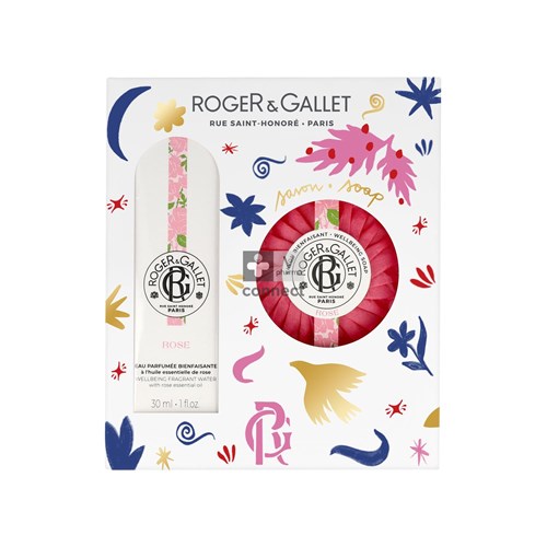 Roger &  Gallet Coffret Eau Parfumée Rose 30 ml