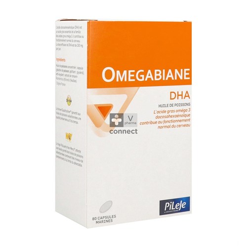 Pileje Omegabiane Dha 80 Capsules