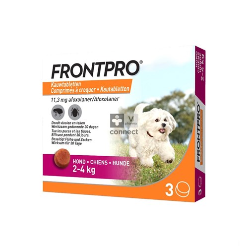 Frontpro Chien 2- 4Kg S 3 Comprimés à Croquer