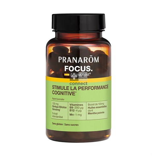 Pranarom Aromaboost Focus Capsules 60