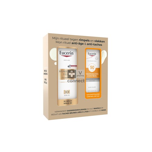 Eucerin Coffret Hyaluronique Filler + Elasticity 3D Serum Sun Aa