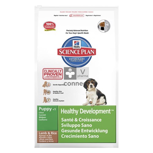 Hills Science Plan Canine Puppy Healthy Development Medium 12 Kg Agneau