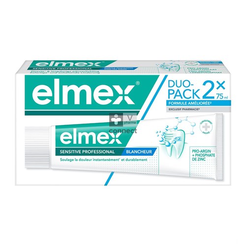 Elmex Sensitive Pro.whitening Tandpasta 2x75ml Nf