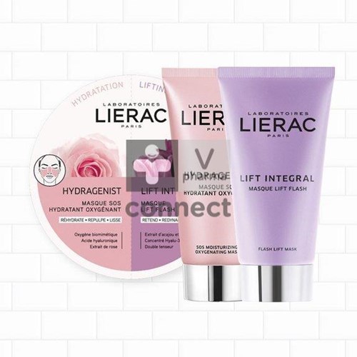 Lierac Hydragenist + Lift Integr. Mask.zakje 2x6ml