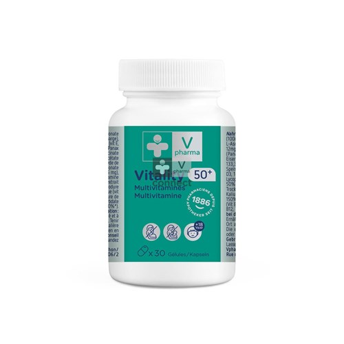 VPharma Vitality Multivitamines 50+ 30 Gélules