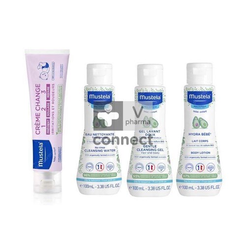 Mustela Trousse Voyage & Crème Change 1 2 3 - 4 produits