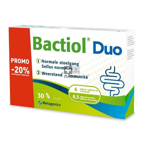 Metagenics Bactiol Duo Gel.  30 capsules -20%