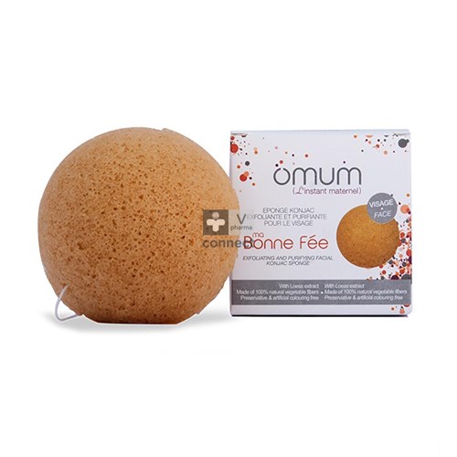 Omum Ma Bonne Fee Eponge Konjac Demi-Lune Visage