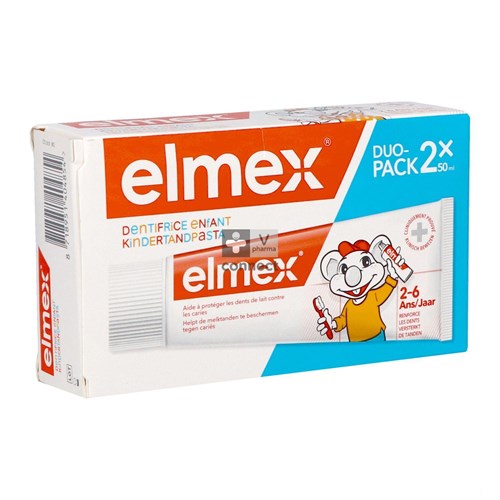 Elmex Kindertandpasta 2-6j 2x50ml