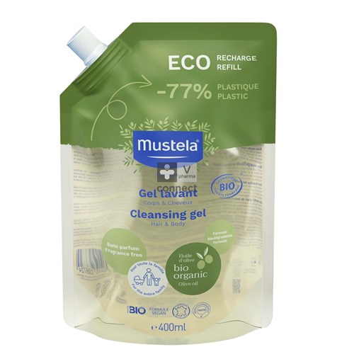 Mustela Bio Gel Lavant Eco Recharge 400 ml