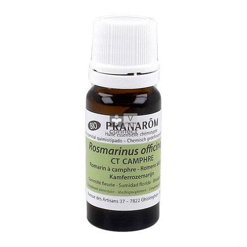 Pranarom Romarin à Camphre Huile Essentielle Bio 10 ml