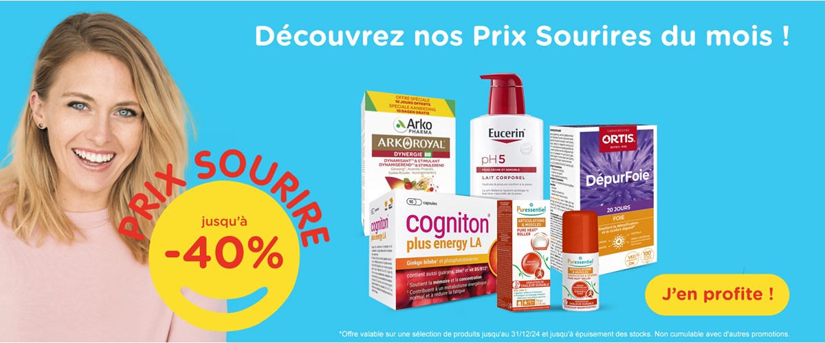 Prix Sourire du mois jusqu'à -40%