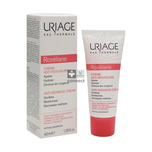 Uriage Roséliane Crème Anit-Rougeurs + Fluide Nettoyant 100 ml Gratuit