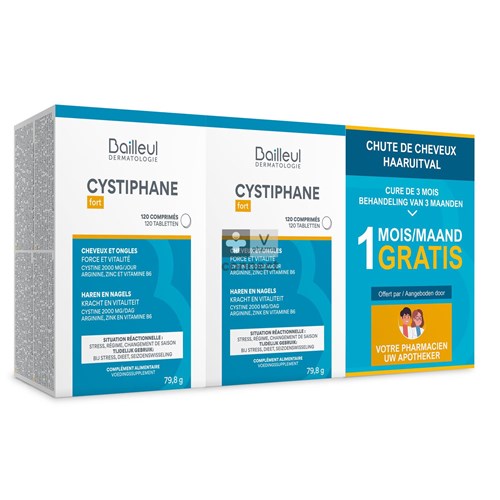 Cystiphane Biorga 2 X 120 Caps + 120 Caps Gratis