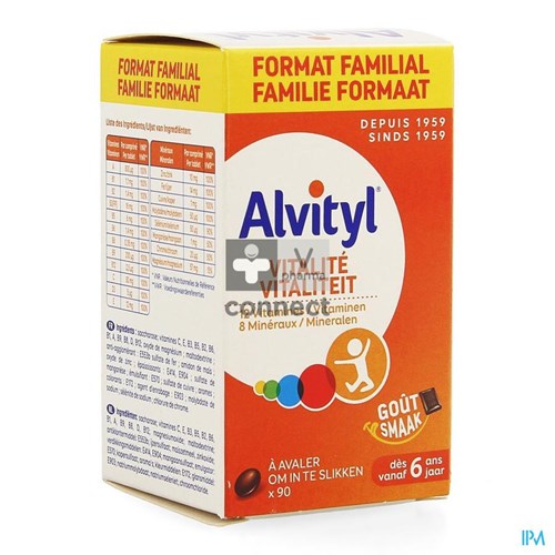 Alvityl Vitalité 90 Comprimés