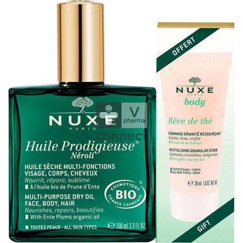 Nuxe Huile Prodigieuse Neroli 100ml+rdt Gomm. 30ml