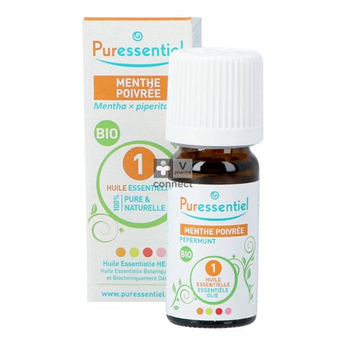 Puressentiel Menthe Poivrée Huile Essentielle Bio 10 ml